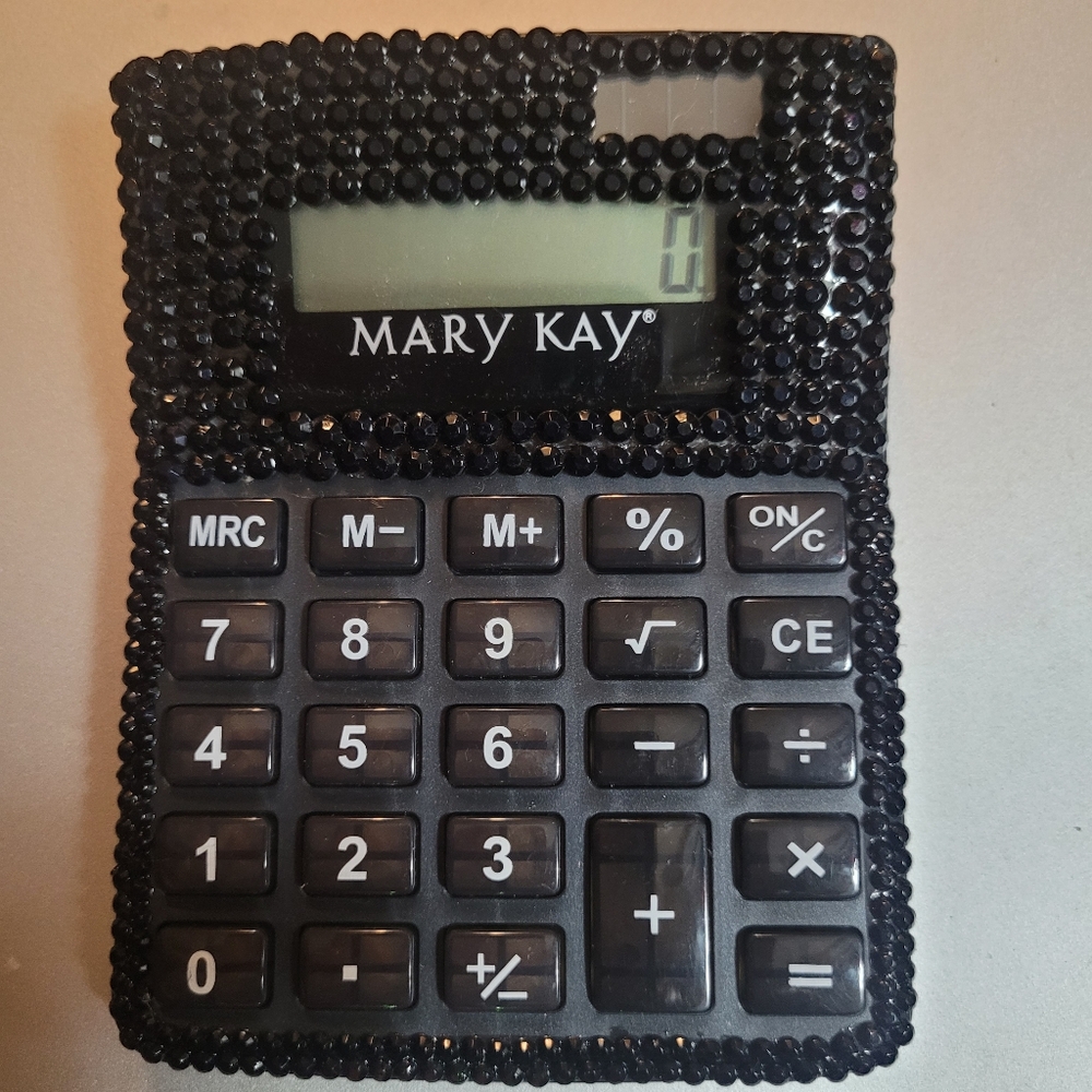Mary Kay Black Bedazzled Calculator